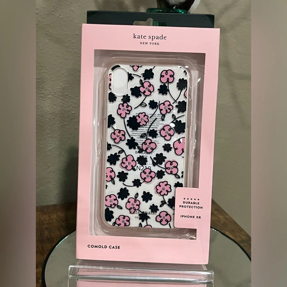 Kate Spade Jeweled Floradoodle iPhone XR Case, new!